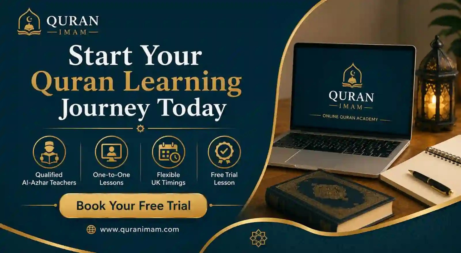 Start your personalised online Quran lessons with qualified Al-Azhar teachers and book a free trial lesson.